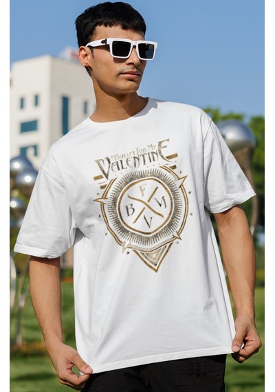 Sevbano Bullet For My Valentine Rock Metal Müzik Grubu Baskılı Unisex Ove Beyaz