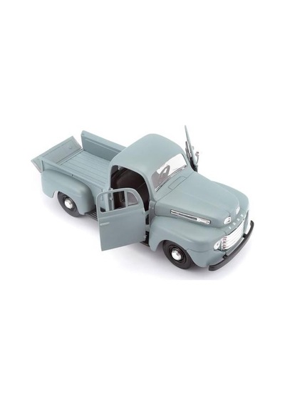 Maisto Lisanslı Metal 1:25 Ford F-1 Pickup 1948 Kapıları Ve Bagajı Açılabilir Oyuncak Model Araba Gri