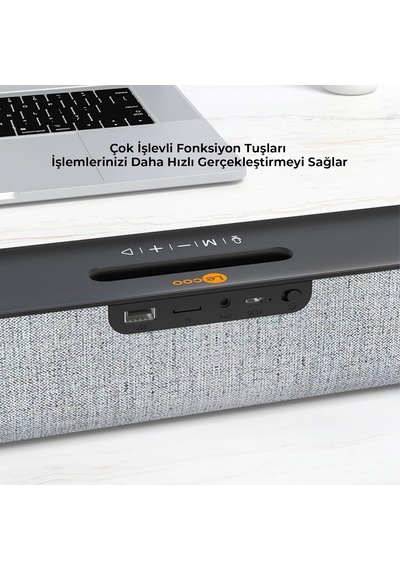 Ds108 Kablosuz Bluetooth 10w Soundbar Taşınabilir Stereo Hoparlör Beyaz