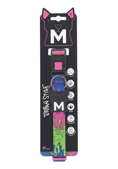 M-pets Urban Style Lava Köpek Boyun Tasması Large 38,1x66 Cm 244-58058.04 Çok Renkli
