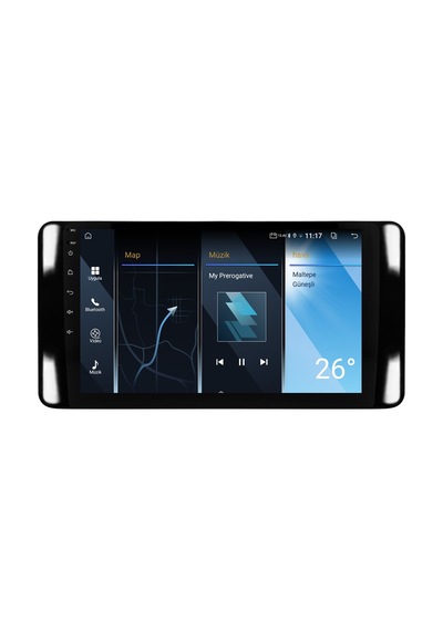 Skoda Scala Android Multimedya Sistemi 2021+ Crv-4946xa Piano Black Çerçeve 10"