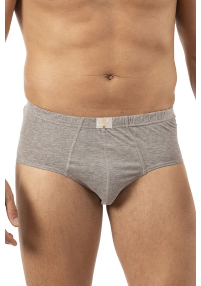 Özkan Underwear Özkan 0037 6'lı Paket Erkek %100 Pamuklu Penye Süprem Esnek Rahat Slip Külot Gri Melanj