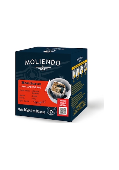 Moliendo Honduras San Marcos Shg Pratik Filtre Kahve 10 x 10 G