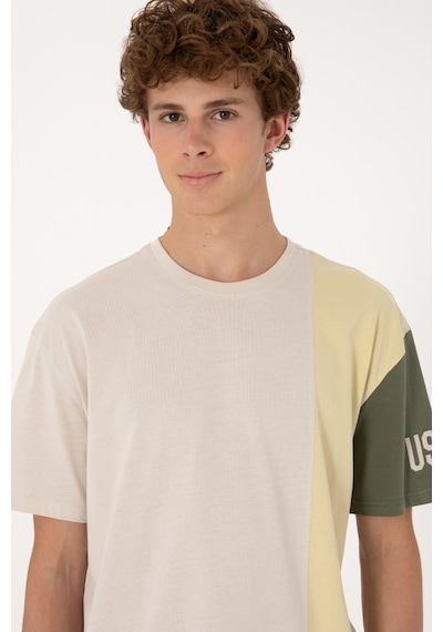 U.S. Polo Assn. Erkek Comfort Fit Bisiklet Yaka Taş Tişört 50306896-VR049