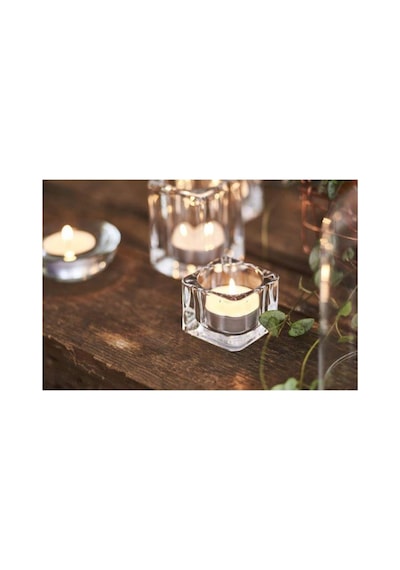 Beyaz Tealight Mum 25 Li Mum & Kandil Karışık