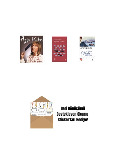 Kalemimle Kırk Sene Ciltli + Everest Açıkhava 19 - Doğdum. Kızdım + Veda Midi Boy + Okuma Sticker'ları