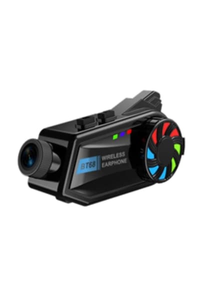 Bt68 Kameralı Intercom Motosiklet Bluetooth Kask Kulaklık Ses Kon