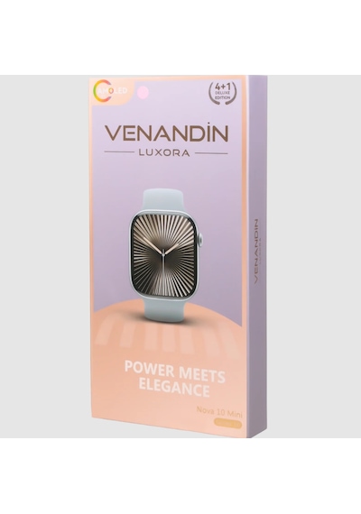 Venandin Nova 10 Mini Akıllı Saat +3 Kordon ve Bileklik (Distribütör Garantili)