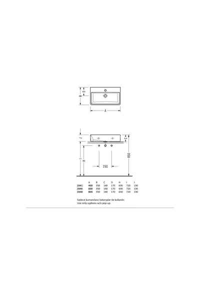 Serel - Tezgah Üstü Lavabo 35x40 Cm  - 2041txs110h- Diğer