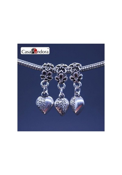 Kalp Tema Charm, Charm Bileklik Uyumlu Gümüş Gümüş
