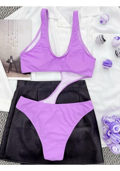 Deep Beach Halka Aksesuarlı Cut Out Mayo Db200781ma 001