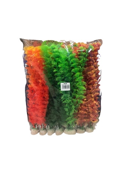Plastik Yapay Akvaryum Bitkisi 30 Cm 10 Adet