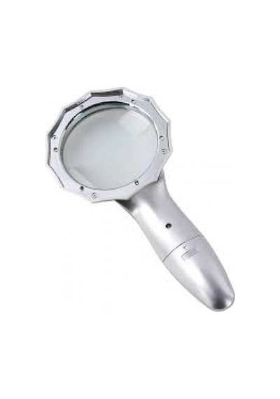 4x 6 Led Işık Aydınlatma 75mm Optik Lens El Büyüteç