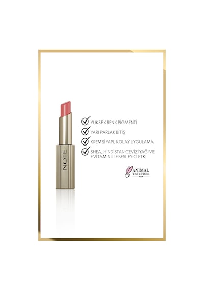 Note Aura Silk Lipstick 03 Nude Blossom Kremsi Yarı Parlak Ruj - Nude