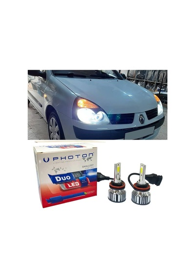 Renault Clio 2 Led Xenon Kısa Far Ampulü H7 Duo Yeni Seri Beyaz 2002-2006