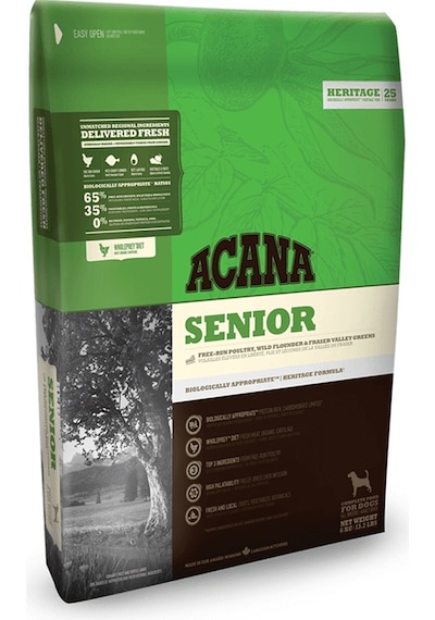 Acana Heritage Senior Tavuklu Tahılsız Yaşlı Köpek Maması 11.4 KG