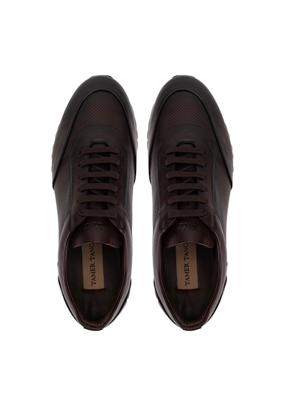 Tamer Tanca Erkek Hakiki Deri Kahverengi Sneakers & Spor Ayakkabı 771 8586 Erk Ayk Y26 Kahve Dr