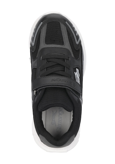 Slazenger Pırus Unisex Çocuk Siyah / Beyaz Günlük Spor Ayakkabısı Siyah - Beyaz