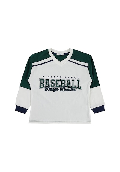 Civil Boys Baseball Baskılı 10-13 Yaş Pijama Takımı - Yeşil