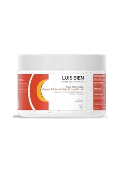 Luis Bien El Ve Vücut Peelingi Papaya Ve Havuç Içerikli 50ml Cilt Beyazlatma