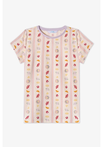 Penti Lila Kız Çocuk Picnic Pamuklu 2'li Pijama Takımı