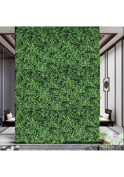 Rüzgar Yapay Çiçekçilik 1m2 Şimşir Panel Kaplama Yeşil
