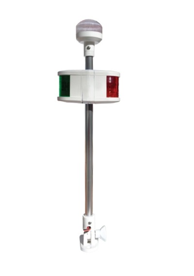 Sealux Marine Bayrak Direği Kombine Katlanır 50cm Led 12/24v Beyaz