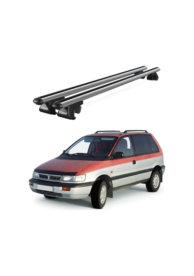 Venüs Mitsubishi Space Runner 3+5 Doors 1991-2001 Uyumlu Gri Ara Atkı Port Bagaj Tavan Barı