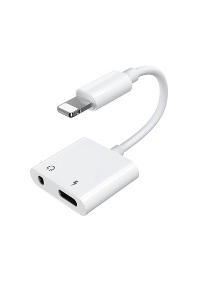Apple Uyumlu iPhone-3.5mm Kulaklık Ve Şarj Dönüştürücü Başlık Adaptör Kablo- 5775