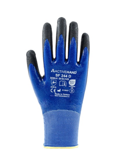 Activehand Sf-244d Candy Finish Çift Kaplama Yağa Ve Aşınmaya Dirençli Eldiven
