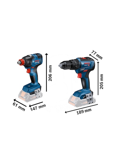 Bosch GDX 18V-200 + GSR 18V-50+ 2 x GBA 18V 4.0Ah + GAL 18V-40 L-Boxx - 06019J2220