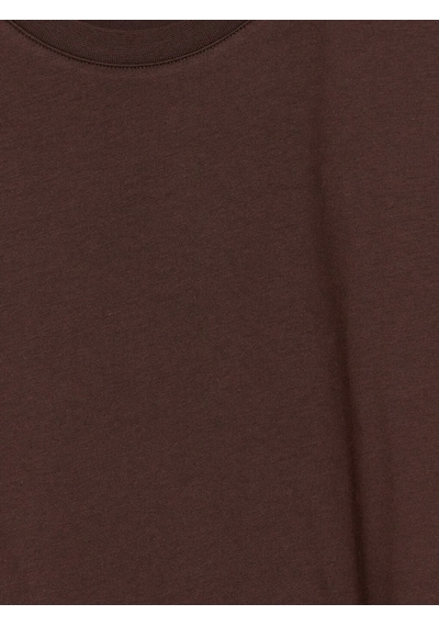 Lc Waikiki Lc Waıkıkı Kahverengi %100 Pamuklu Oversize Kadın Tişört