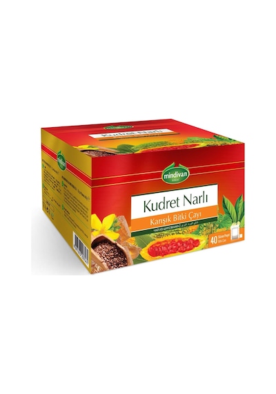 Mindivan Kudret Narlı Karışık Bitki Süzen Poşet Çay 40 x 1.5 G