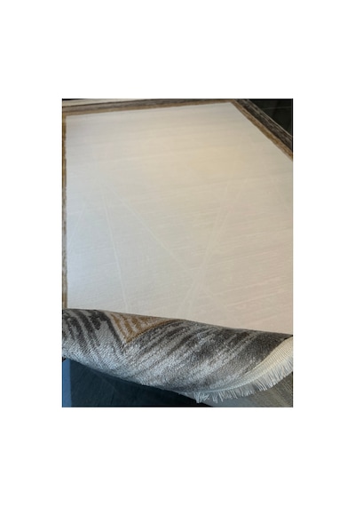 Merinos Vista Kahverengi Çerçeveli %100 Akrilik Yumuşak Dokulu Salon Oturma Odası Halısı 76592-957
