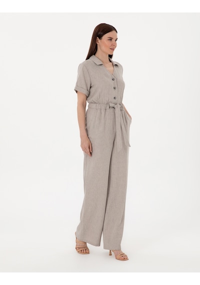 Pierre Cardin Kadın Gri Tulum Dokuma 50301193-vr024 Gri