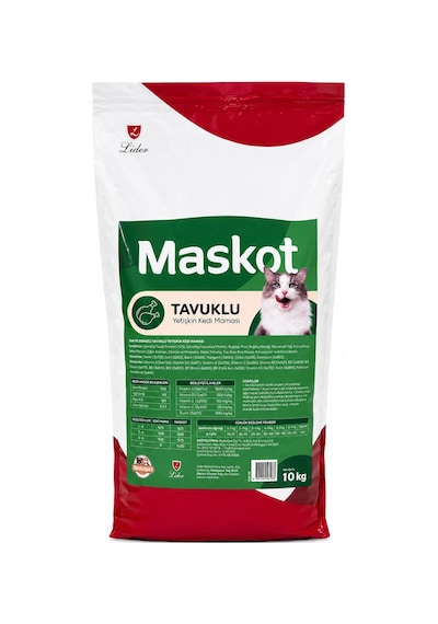 Maskot Lider Tavuklu Kedi Maması 10 KG