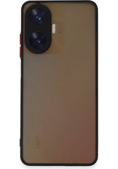 Newface Realme C55 Kılıf Montreal Silikon Kapak - Siyah Siyah