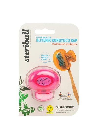Diş Fırçası Koruma Kabı - Pembe
