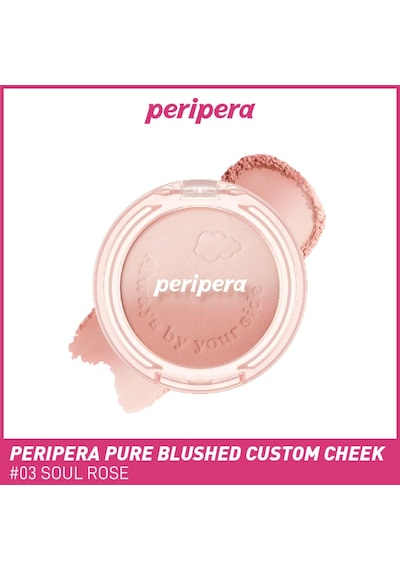 Lexroo Doğal Görünüm Sunan İki Tonlu Pudra Allık Pure Blushed Custom Cheek 003 Soul Rose
