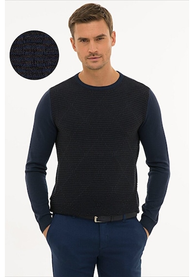 Pierre Cardin Erkek Slim Fit Triko Kazak G021sz0tk.000.1217417 Çok Renkli
