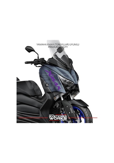 Yamaha Xmax Yazılı Sticker Yan Grenaj Yazı Çift Sticker Diğer