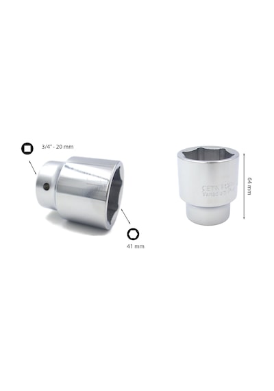 Ceta Form 41 mm 3/4” 6 Köşe Lokma Anahtar C32-H41
