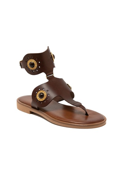 148 Brown Sandalet Kadın 21075 Myconian 2025 Greek Sandal Kahverengi