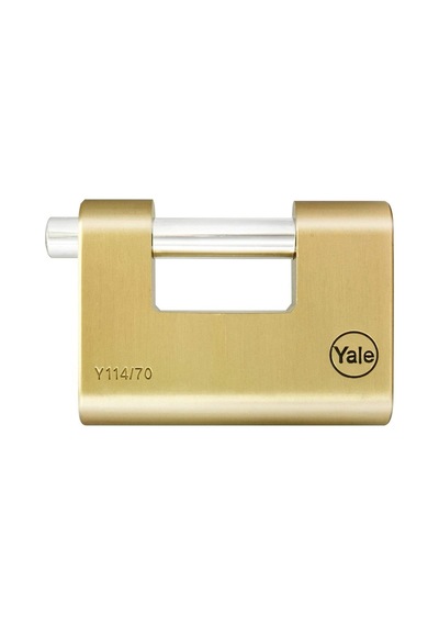 Yale 80 Mm Oval Kayar Pimli Pirinç Asma Kilit - Blister