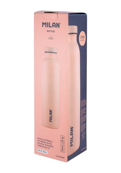Mılan 643020P 1918 Pembe Paslanmaz Izotermal Matara 591Ml