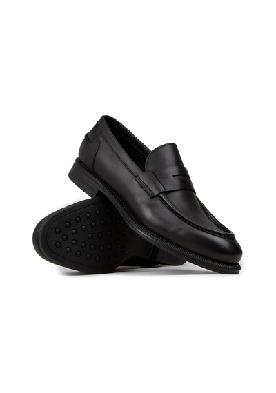 Deery Erkek Siyah Hakiki Deri Loafer Ayakkabı - 02025msyhc01 Siyah