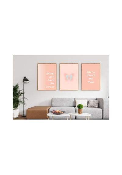 Aesthetic Spiritual Aura Enerji Motto Poster Seti, 9 Adet