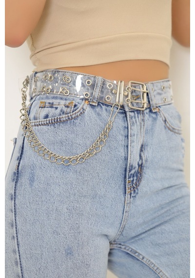 Buyers Butik - Zincirli Kemer Şeffaf - 6779.1140. 001 Şeffaf