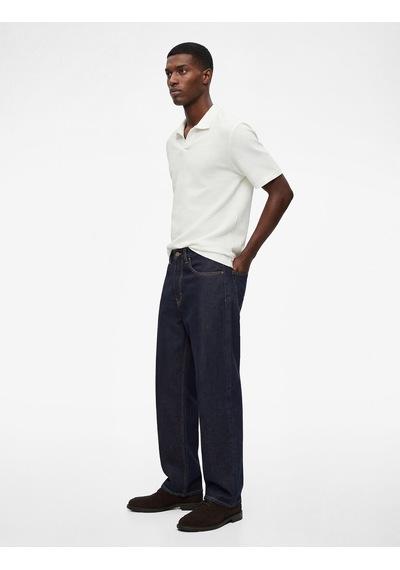 Koton Regular Fit Kısa Kollu Dokulu Basic Polo Yaka Tişört Beyaz 6sam10091mk Beyaz