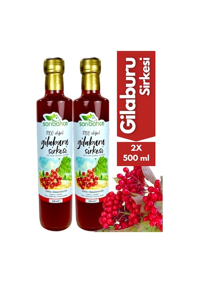 Gilaburu Sirkesi 500 Ml 2'li Paket - Organik Doğal Fermantasyon